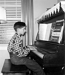Bob at Piano, 1954