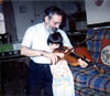Bob & Brianna with Violin, Mar 1993